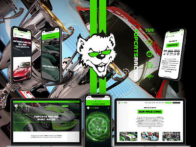 Topcats Racing Launch automotive brand brand and identity brand identity branding identity racing racing car sports car sports cars web design webdesign website website design websites