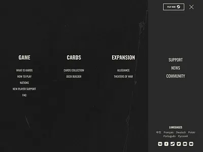 Navigation animation design typography web website