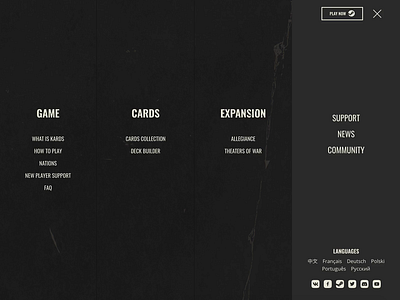 Navigation animation design typography web website