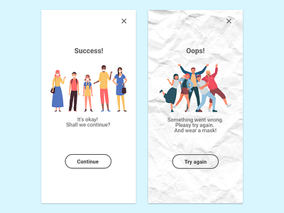 Flash Message - Daily UI 011 011 coronavirus daily daily 100 challenge daily ui flash message masks message people quarantine something new success the mask