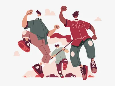 Indonesia Indpendence Day 100days 17th 1945 august character fighter independence independenceday indonesia indonesian warrior