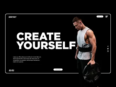 BODY adobe xd design diseño fitness ui uidesign uxdesign uxui web web design website