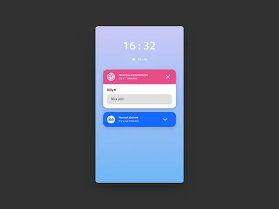 #dailyui #049 Notification 049 dailyui mobile notification