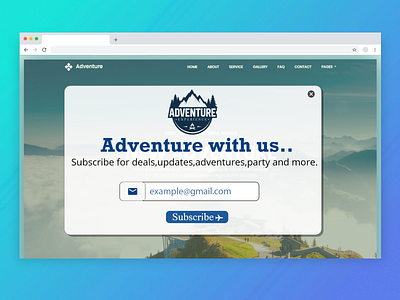 subscribe Form daily 100 challenge dailyui design ui ux website