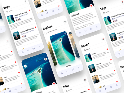 Travel Mobile App UI cards ui figma figmadesign ios ios app design mobile app mobile app design mobile ui travel travel app ui uiux ux