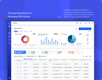 ERP Solution — Concept Exploration concept grid landing product design ux ux design webdesign