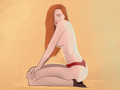 Girl posing color illustration illustration art livepaint livepainting livepose pose poses posing procreate procreate art procreateapp