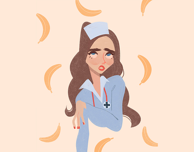 Banana banana cartoon character design editorial editorial art editorial illustration flat flat illustration fruits geometry graphicdesign illustration