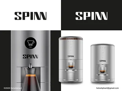 Spinn - proposal brand design brand designer branding coffee coffee machine coffee maker creative logo custom lettering custom type logo logo design logo design concept logo designer logotype maschine redesign concept spinn typography wordmark