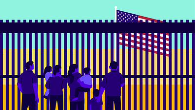 theSkimm: 'Zero Tolerance' Policy Explained current events editorial illustration immigration united states vector