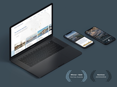 Safe Harbor Marinas Web & iOS app boat boating digital harbor ios ios app marina minimal mobile native typography ui ux web website yacht