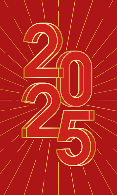 2025 new year design graphic design illustration vector