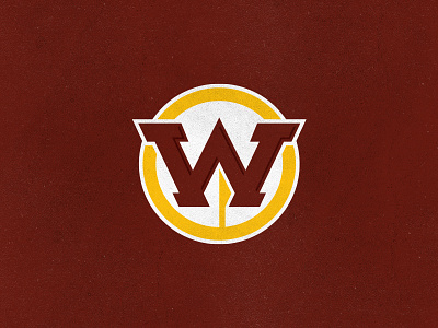 Washington Warriors dc football hogs logo monogram native american nfl rebrand redskins redtails skins spear sports w warriors washington