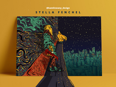 Stella Fenchel | Illustration | Digital ink art poster abstract book brush ink character colorful composition design detail digital digital art horror illustration illustrator ink lines portrait poster print story fantasy tattoo