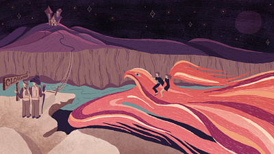 Wizards and Witches Mtn Retreat Frame 1 of 8 design illustration illustration art illustrationformotion mograph motion motion graphics motiongraphic motiongraphics schoolofmotion