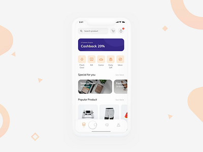 E-Commerce UI Exploration with ProtoPie chart clean complete detail e commerce e commerce app ecommerce ecommerce app marketplace mobile mobile app mobile ui orange product design protopie5.0 prototype store success ui kit