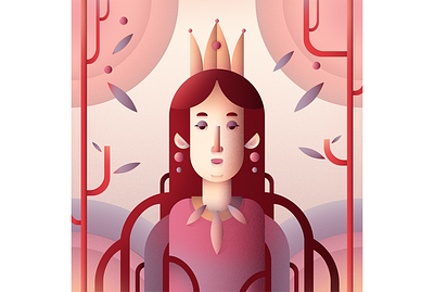 Queen 2 art character digital flat flat character flat illustration illustration