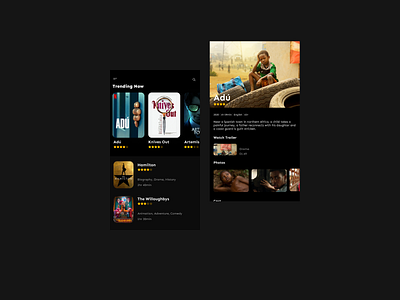 Movie App appdesign figma mobiledesign movie movieapp uiuxdesign