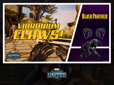 Marvel VR Game : Motion Infographics animation black panther infographics marvel marvelcomics motion motion design oculus oculus rift visual design