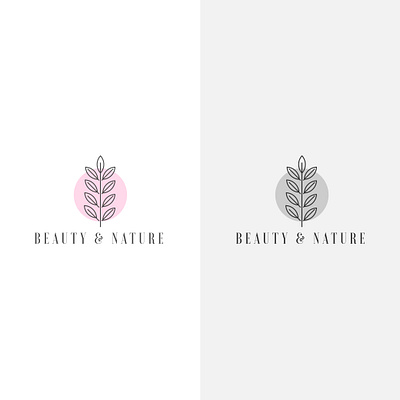 Beauty & Nature Organic Logo Design awesome logo beauty logo best logo branding flat leaf logo logo logo design logodesign minimal nature logo tree logo