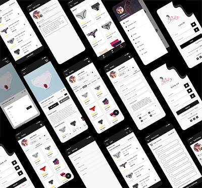 eCommerce Mobile App UI Design - Dark Theme adobe xd android app app ui ux branding ecommerce app ecommerce design illustration mobile app mobile app design online shopping app design ui ui ux