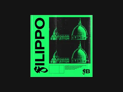 Filippo Brunelleschi LP blackletter branding colors dark design design freelance goth design gothic graphic design historical design history illustration italy lofi lofi aesthetic lofi hip hop neon neon colors sticker typography