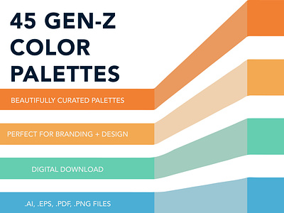 45 Gen Z Color Palettes for Branding