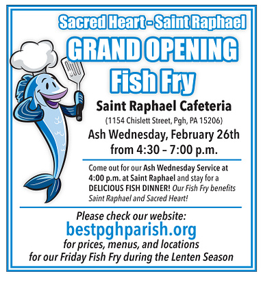 St. Raphael Fish Fry advertising design lent newspapers non profit