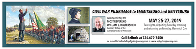 Gettysburg Pilgrimage Banner ad banner ad design newspapers non profit pittsburgh catholic