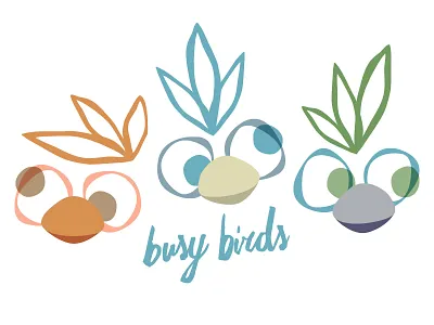 Busy Birds bird birds birds eye busy character character design characters design fun illustration interior design kids surface design