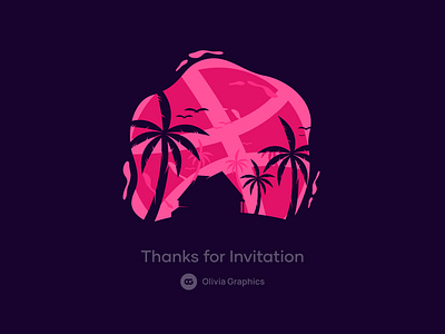 Hello Dribbble! app design dribbble firstshot hello illustration illustrator invitation minimal ui ux vector