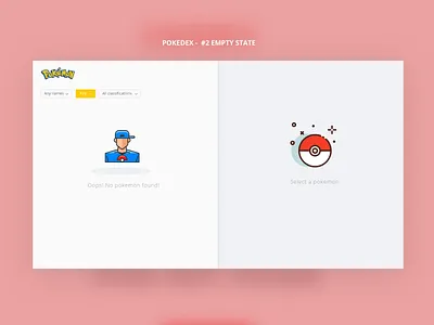 Pokedex - Empty State empty empty state game pokedex pokemon web design