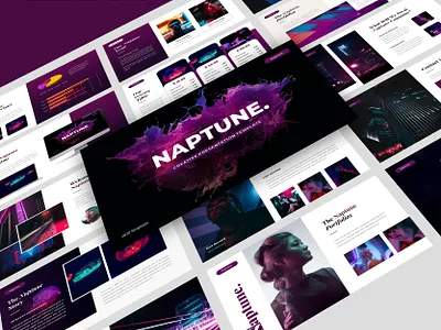 Naptune – Creative Business Presentation branding business company profile corporate design creative design layout design presentation template typography ui