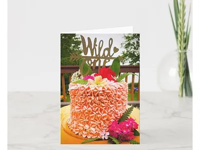 Happy 1st Birthday 1st babies baby birthday birthday cake birthday card birthdays boy cake card celebrate celebration first girl happybirthday pretty zazzle