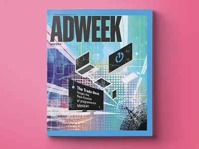 Adweek Cover adweek graphicdesign illustration retrofutirism