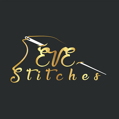 Eves Stiches logo branding coreldraw 2019 coreldraw 2019 design logo