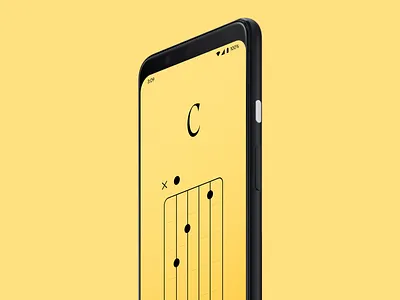 Colorful Chords - C app app design chords color dictionary interface music musician song sound
