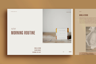 Morning Routine- New client mockup page branding clean design mobile design responsive design responsive website simple design typography ui ux