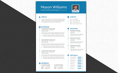 Resume Template Design branding cv design cv resume template cv template word design resume resume cv resume design resume template typography vector