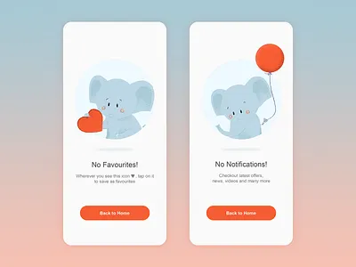 App screens with cute illustration adobe illustrator adobe xd app app design branding color concept creative design design dribbble illustration mobile app mobile ui ui uidesign