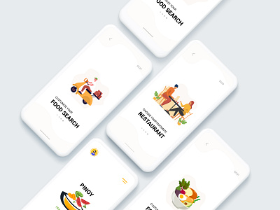 PinoyFood Delivery design illustraion uiux