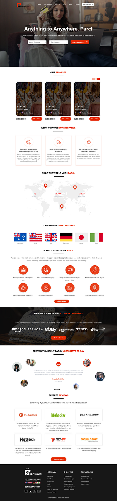 Shopping Website design flat layout mockup typography ui web website