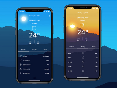 Dribbble Shot weather app app clean design icon illustration typography ui ux vector web