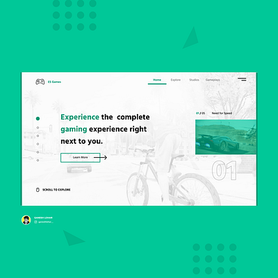 ES Games design games design homepage landingpage landingpagedesign social uidesign uiux webdesign webpagedesign website