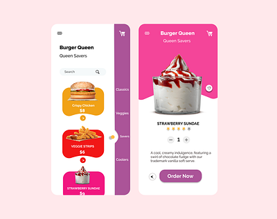 E-Food Order App Design app art branding clean design flat illustrator logo minimal mobile typography ui ux web website