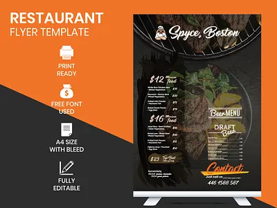 RESTAURANT FLYER TEMPLATE corporate branding corporate identity corporate identity design corporate logo design corporate rollup design corporate rollup design flyer flyer design flyer design ideas flyer design template flyer designer redesign restaurant branding