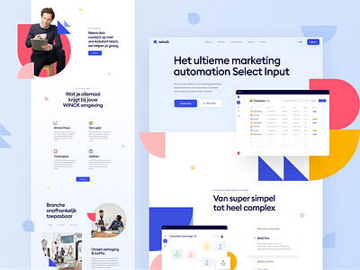 Winck Homepage design homepage illustration interface landing page ui uidesign web webdesign website