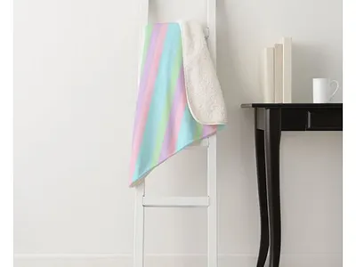 Pretty Pastel Sherpa Blanket blanket blankets color colorful cozy housewarming pastel sherpa warm zazzle