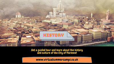 Virtual Summer Camps History Design app art branding design minimal ui ux visual web website