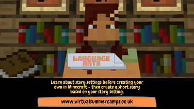 Virtual Summer Camps Language Arts Video Design app art branding design minimal ui ux visual web website